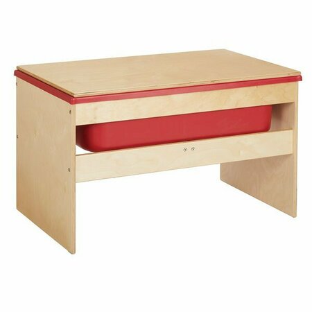 YOUNG TIME 7112YT 36 1/2'' x 23'' x 22'' Laminate Sensory Table with Lid 5317112